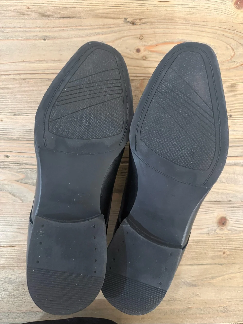 Alfani Andrew Plain Toe Derby Shoes, Size 10.5, Black, EUC